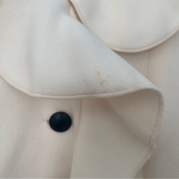 Janska, Coat Clothing that Comforts, Brown Button Ruffle Collar Pockets Size S - Picture 8 of 9